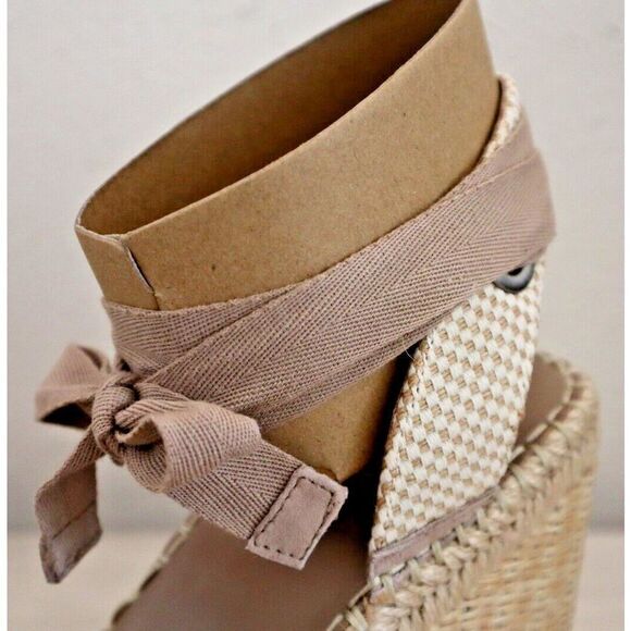 Vince Camuto Women's Sz 8.5M Truffle Taupe Bendsen Espadrille Wedge Sandals - Picture 9 of 11